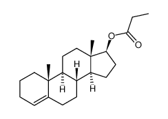 androsten-(4)-yl-(17β)-propionate结构式