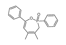 oxyde de dimethyl-4,5-diphenyl-2,7-oxa-1-phospha-2-cycloheptadiene-4,6结构式
