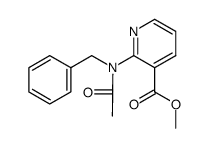 methyl 2-(N-acetyl-N-benzyl)aminonicotinate Structure