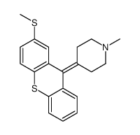 1-methyl-4-(2-methylsulfanylthioxanthen-9-ylidene)piperidine Structure