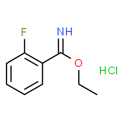 2-氟苯-1-羧酰亚胺乙酯盐酸盐结构式