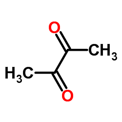 2,3-丁二酮结构式