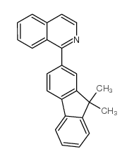 1-(9,9-二甲基-9H-芴-2-基)异喹啉结构式