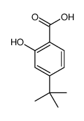 4-叔丁基-2-羟基苯甲酸结构式