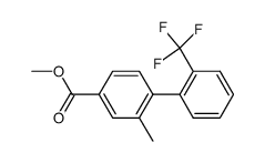 (2-methyl-2'-trifluoromethyl-[1,1'-biphenyl]-4-yl)-carboxylic acid methyl ester结构式