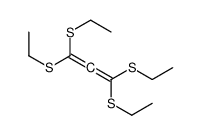 1,1,3,3-tetrakis(ethylsulfanyl)propa-1,2-diene结构式