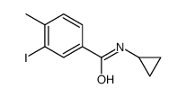 N-环丙基-3-碘-4-甲基苯甲酰胺结构式