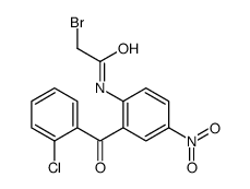 2-bromo-N-[2-(2-chlorobenzoyl)-4-nitrophenyl]acetamide Structure