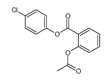 (4-chlorophenyl) 2-acetyloxybenzoate结构式
