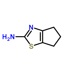5,6-二氢-4H-环戊并噻唑-2-胺结构式