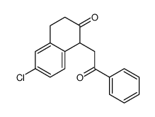 6-chloro-1-phenacyl-3,4-dihydro-1H-naphthalen-2-one Structure