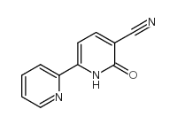 2-氧代-6-(2-吡啶)-1,2-二氢-3-吡啶甲腈结构式