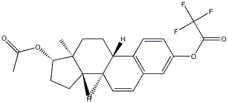 Estra-1,3,5(10),6-tetrene-3,17β-diol 17-acetate 3-trifluoroacetate结构式