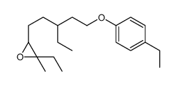 6,7-EPOXY-3-ETHYL-1-(4-ETHYLPHENOXY)-7-METHYLNONANE Structure