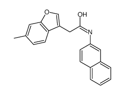 2-(6-methyl-1-benzofuran-3-yl)-N-naphthalen-2-ylacetamide Structure