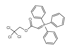 Triphenyl[(2,2,2-trichlorethoxycarbonyl)methylen]phosphoran Structure
