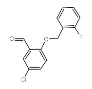 5-氯-2-[(2-氟苄基)氧基]苯甲醛结构式