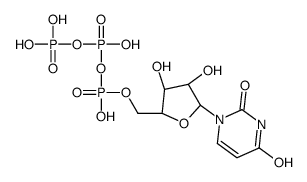[[(2R,3S,4S,5R)-5-(2,4-dioxopyrimidin-1-yl)-3,4-dihydroxyoxolan-2-yl]methoxy-hydroxyphosphoryl] phosphono hydrogen phosphate Structure