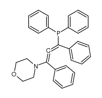 (3-morpholino-1,3-diphenyl-1,2-propadienyl)diphenylphosphane Structure