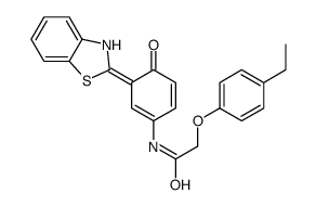 N-[(3E)-3-(3H-1,3-benzothiazol-2-ylidene)-4-oxocyclohexa-1,5-dien-1-yl]-2-(4-ethylphenoxy)acetamide Structure