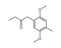 1-(2,5-dimethoxy-4-methylphenyl)butan-2-one结构式