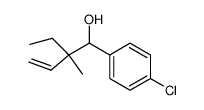 1-(4-Chloro-phenyl)-2-ethyl-2-methyl-but-3-en-1-ol结构式