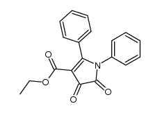 ethyl 4,5-dioxo-1,2-diphenyl-4,5-dihydro-1H-pyrrole-3-carboxylate结构式