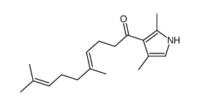 1-(2,4-dimethyl-1H-pyrrol-3-yl)-5,9-dimethyldeca-4,8-dien-1-one Structure