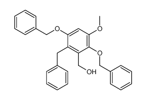 [2-benzyl-5-methoxy-3,6-bis(phenylmethoxy)phenyl]methanol Structure
