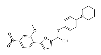 5-(2-methoxy-4-nitrophenyl)-N-(4-piperidin-1-ylphenyl)furan-2-carboxamide Structure