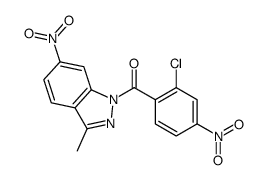 (2-chloro-4-nitrophenyl)-(3-methyl-6-nitroindazol-1-yl)methanone Structure