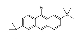 9-bromo-2,6-ditert-butylanthracene结构式