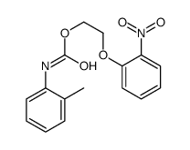 2-(2-nitrophenoxy)ethyl N-(2-methylphenyl)carbamate结构式