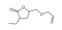 3-ethyl-5-(prop-2-enoxymethyl)oxolan-2-one Structure