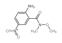 2-Amino-N-methoxy-N-methyl-5-nitrobenzamide Structure