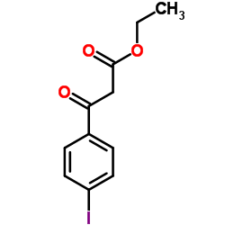 (4-碘苯甲酰基)乙酸乙酯结构式