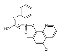 (5-chloro-7-iodoquinolin-8-yl) 2-acetamidobenzenesulfonate Structure