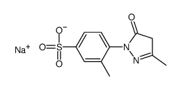 3-Methyl-4-(3-methyl-5-oxo-2-pyrazolin-1-yl)benzenesulfonic acid sodium salt structure