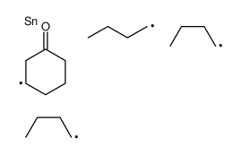 3-tributylstannylcyclohexan-1-one结构式