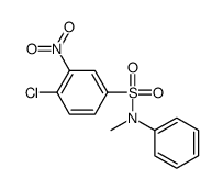 4-chloro-N-methyl-3-nitro-N-phenylbenzenesulphonamide Structure