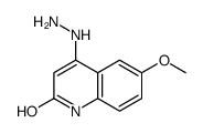 4-hydrazinyl-6-methoxy-1H-quinolin-2-one结构式