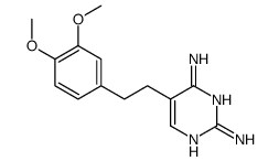 5-[2-(3,4-dimethoxyphenyl)ethyl]pyrimidine-2,4-diamine结构式