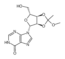 O2',O3'-(1-methoxy-ethane-1,1-diyl)-inosine Structure