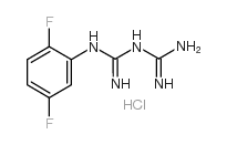 1-(2,5-二氟苯基)双胍 盐酸盐结构式