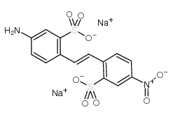 4-氨基-4'-硝基芪-2,2'-磺酸二钠结构式