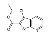 3-氯噻吩并[2,3-b]吡啶-2-羧酸乙酯结构式