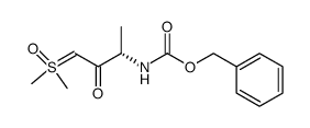 dimethylsulfoxonium (3S)-2-oxo-3-(benzyloxycarbonylamino)butylide结构式