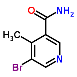 5-Bromo-4-methyl-3-pyridinecarboxamide Structure