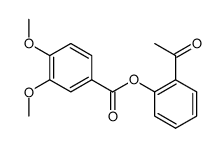 2-acetylphenyl-3,4-dimethoxybenzoate结构式