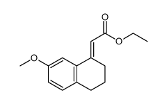 ethyl (7-methoxy-1,2,3,4-tetrahydro-1-naphthalenylidene)acetate结构式